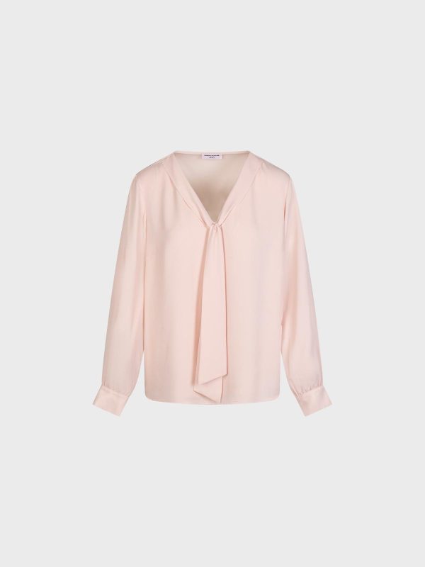Blusa In Georgette Con Sciarpina