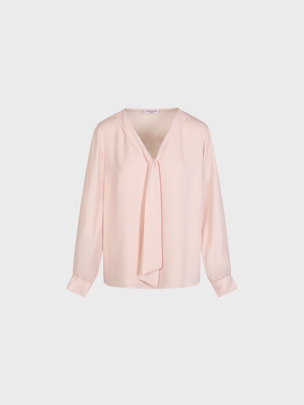 Blusa In Georgette Con Sciarpina