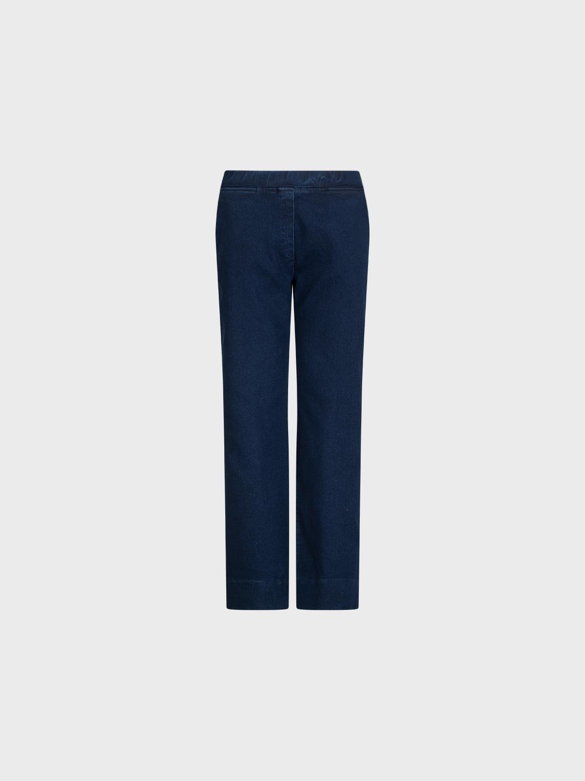 Pantalone In Fake Denim Lungo