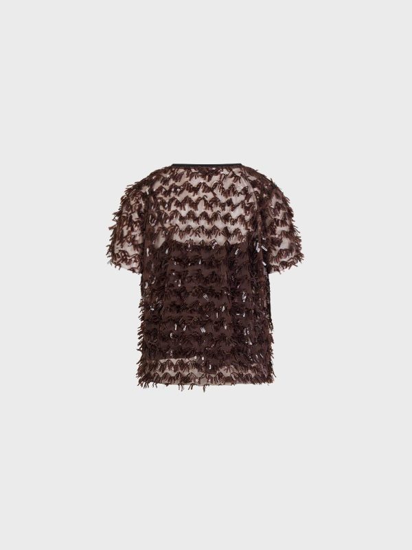 Blusa Con Paillettes