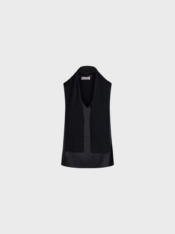 Canotta Combinata Con Bandeau Plisse