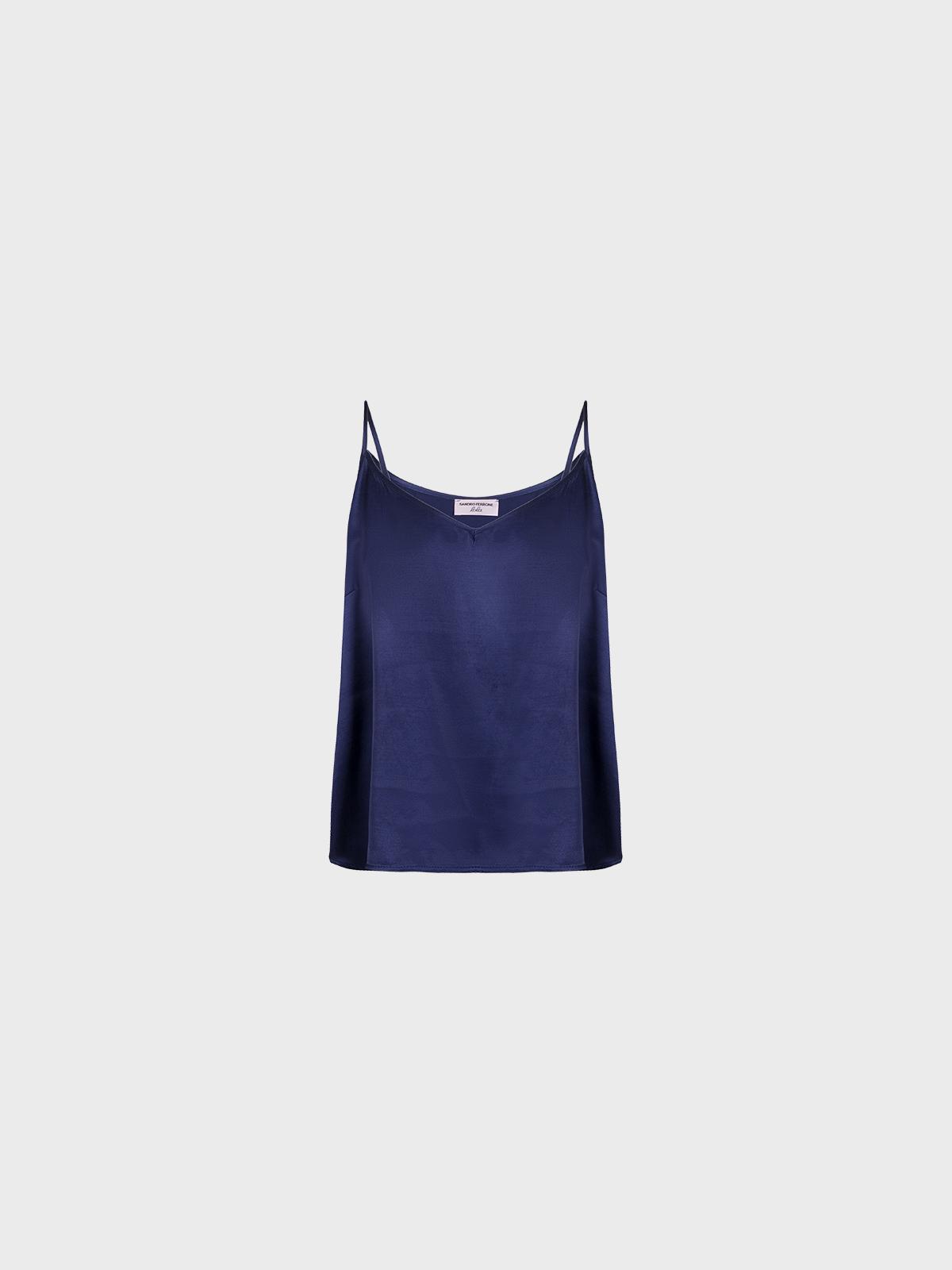 Top Di Raso Con Spalline Sottili