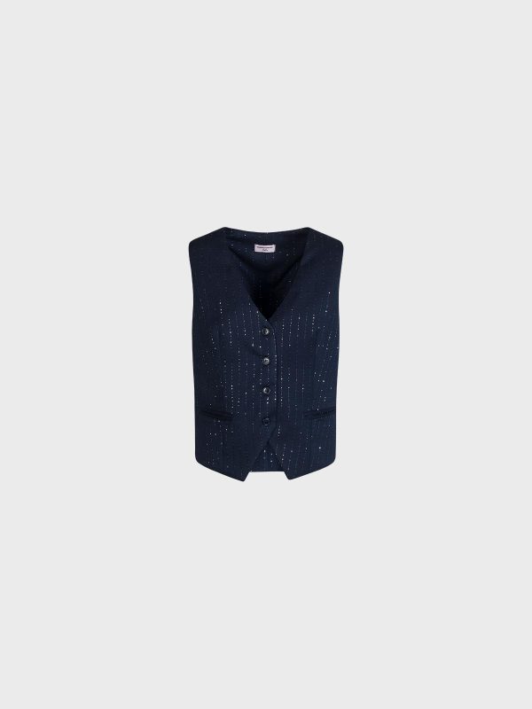 Gilet Gessato Paillettes