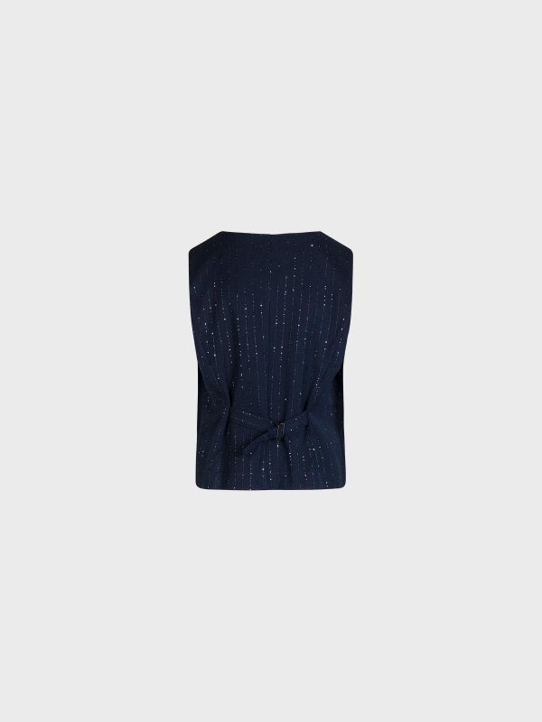 Gilet Gessato Paillettes