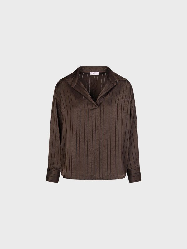Blusa In Raso Gessato