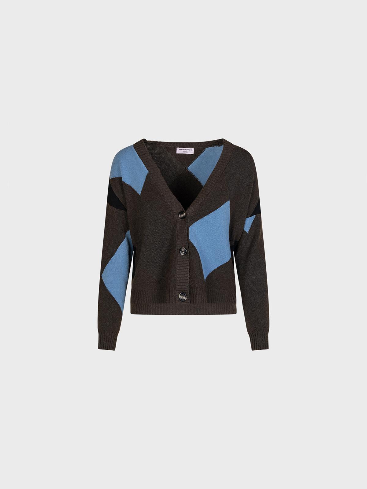 Cardigan A V Con Rombi
