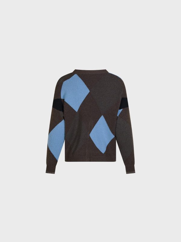 Cardigan A V Con Rombi