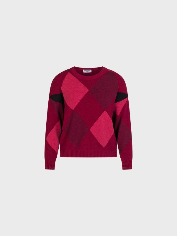 Maglia Girocollo Con Rombi