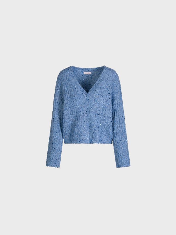 Cardigan In Misto Lana
