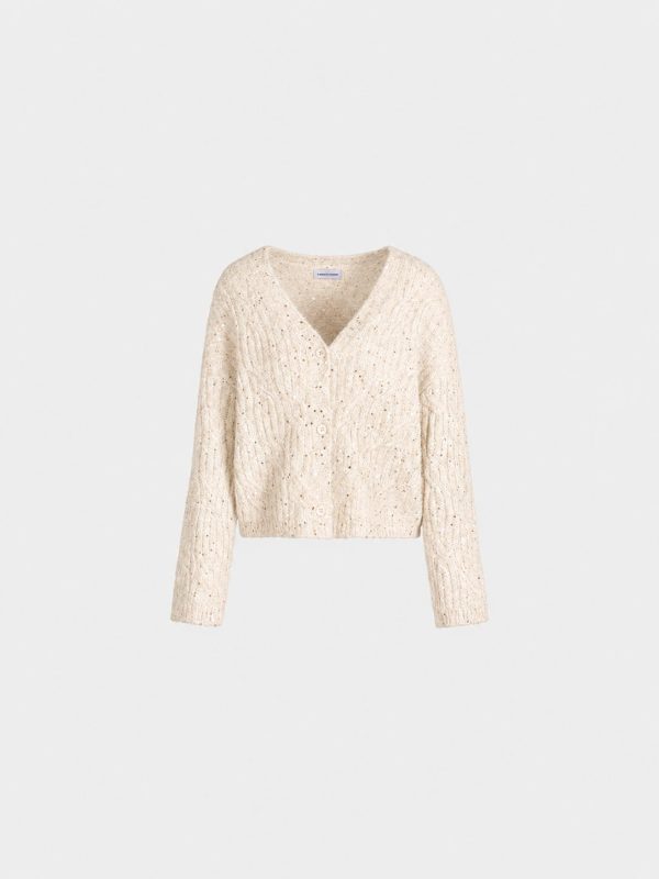 Cardigan In Misto Lana