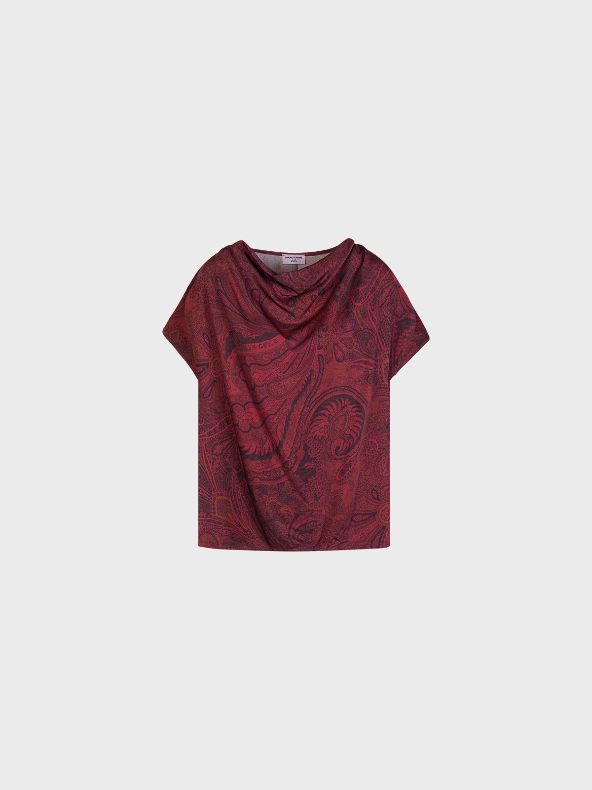 Blusa Scollo Gronda Stampata