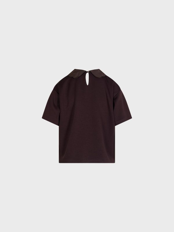 T-Shirt Con Collo In Taf