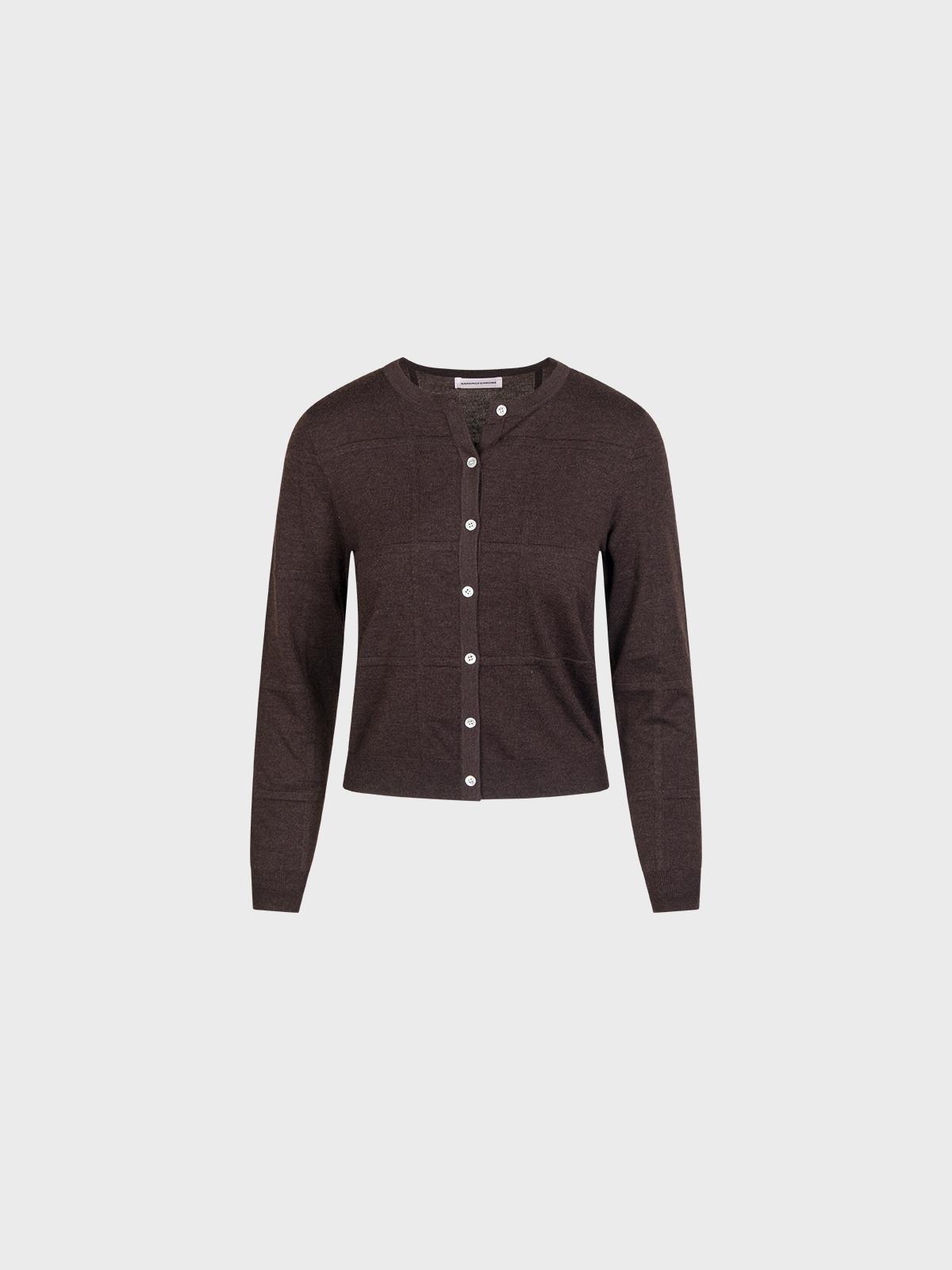 Cardigan In Misto Lana