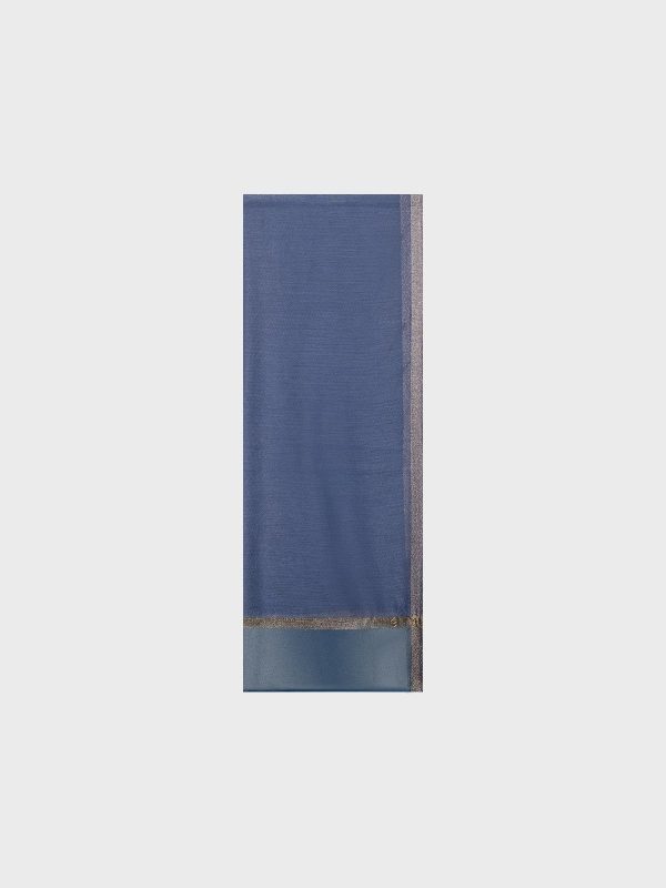 Stola In Organza Con Lurex Jacquard