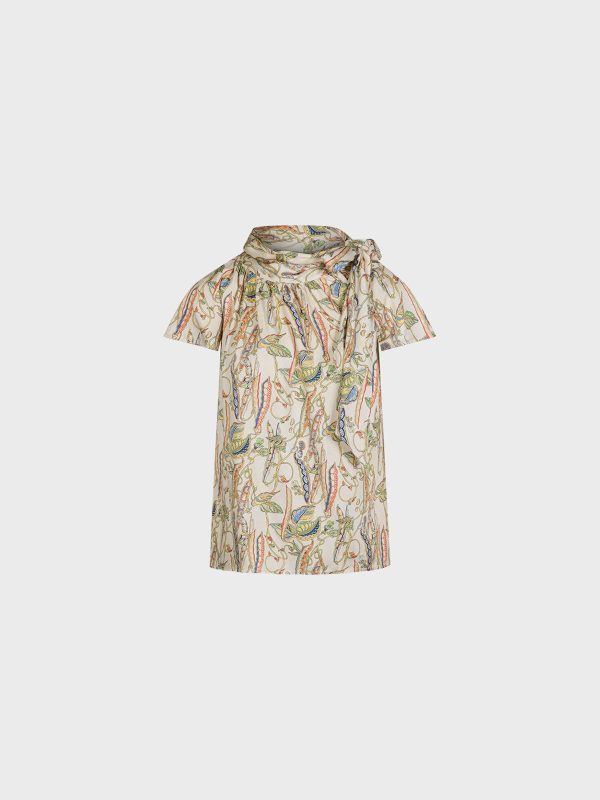 Blusa In Satin Di Viscosa