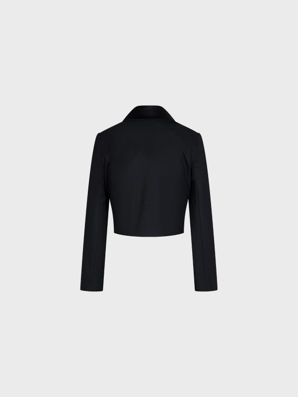 Bolero Con Revers In Raso