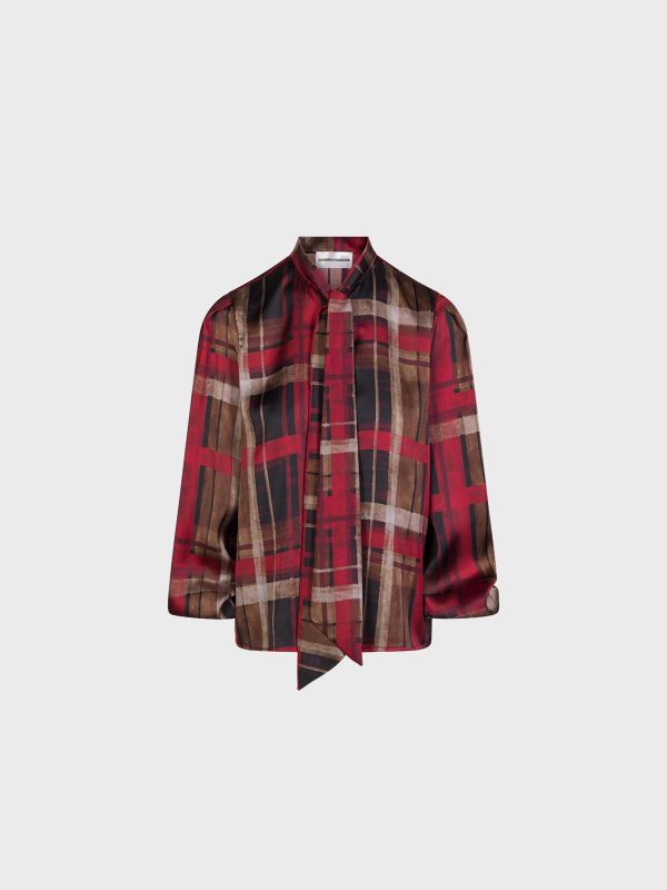Camicia In Satin Stampato