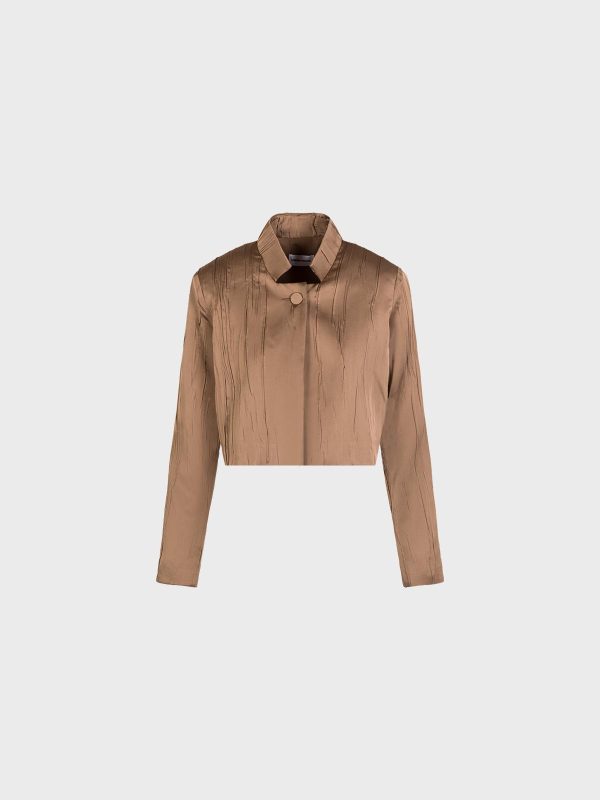 Bolero In Satin Plisse