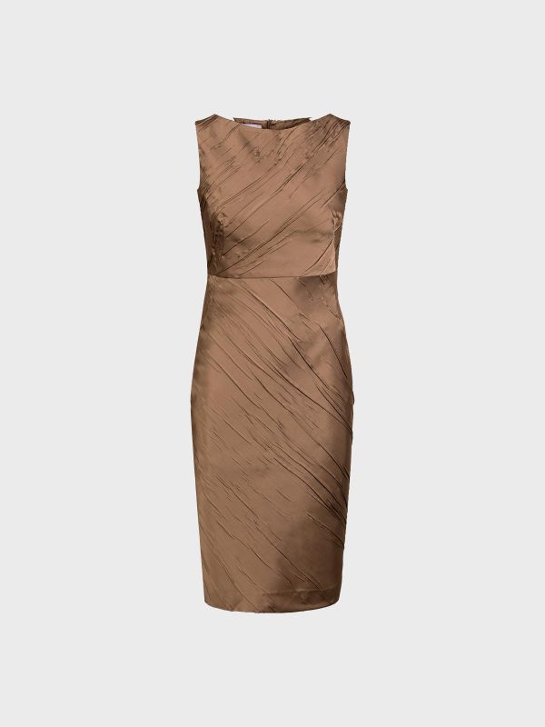 Abito In Satin Plisse